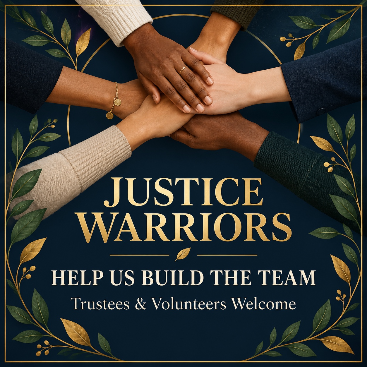Justice Warriors trustees and volunteers welcome