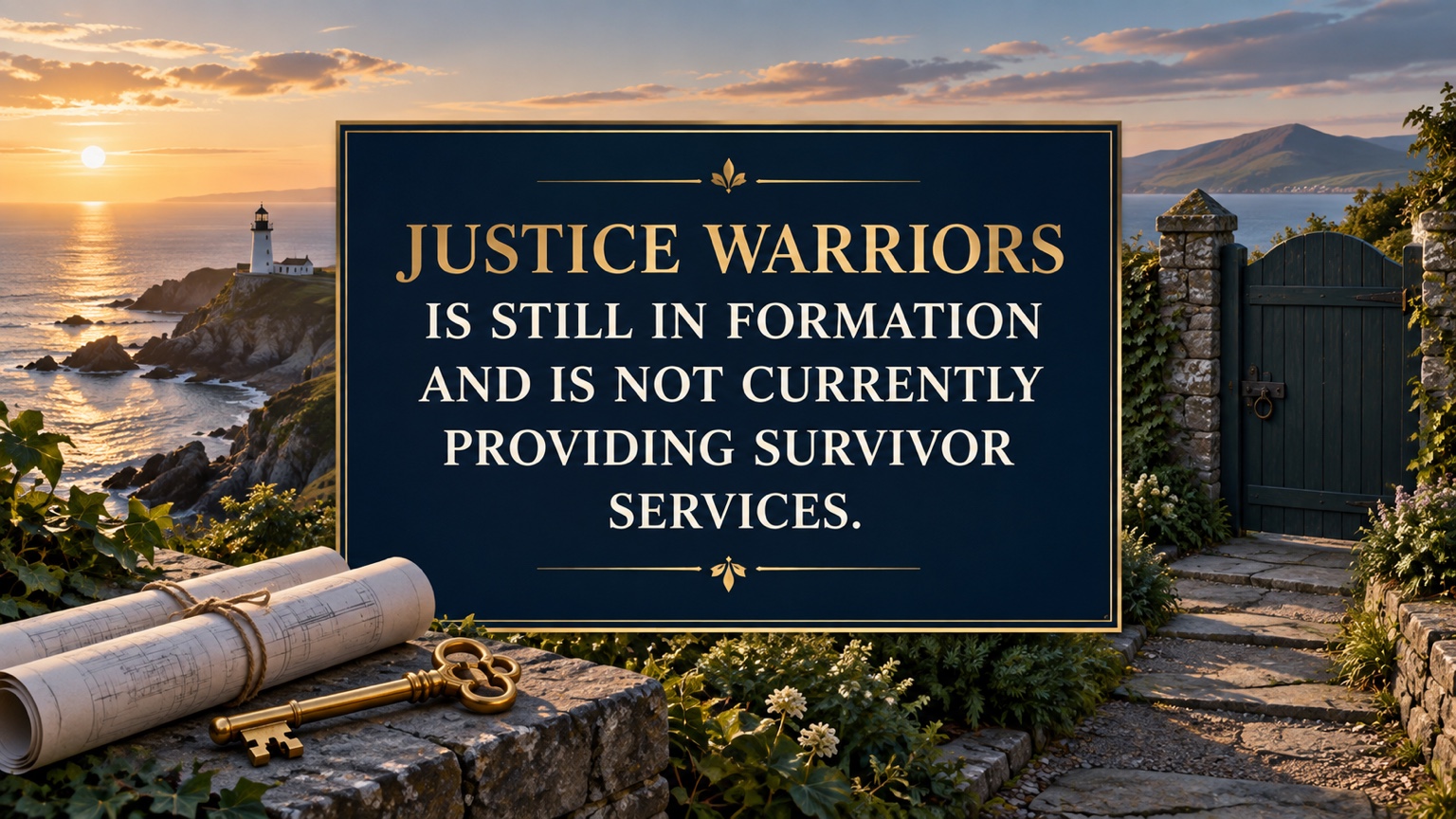 Justice Warriors is still in formation and is not currently providing survivor services